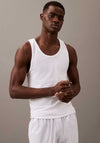 Calvin Klein Cotton Stretch Blend 3 Pack Lounge Vests, White