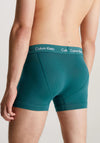 Calvin Klein Cotton Stretch 3 Pack Trunks, Spectrum Blue Multi