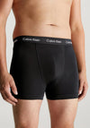 Calvin Klein Cotton Stretch 3 Pack Trunks, Spectrum Blue Multi