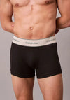 Calvin Klein 3 Pack Heritage Cotton Stretch Trunks, Black