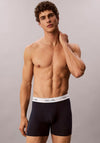 Calvin Klein Icon 3 Pack Cotton Stretch Boxer Briefs, Black Multi