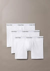 Calvin Klein Icon Cotton Stretch 3 Pack Boxer Briefs, White