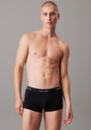 Calvin Klein Icon Cotton Stretch 3 Pack Low Rise Trunks, Black