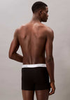 Calvin Klein Icon Cotton Stretch Relaxed Fit 3 Pack Trunks, Black