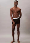 Calvin Klein Icon Cotton Stretch Relaxed Fit 3 Pack Trunks, Black