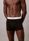 Calvin Klein Icon Cotton Stretch Relaxed Fit 3 Pack Trunks, Black