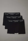 Calvin Klein Icon Cotton Stretch 3 Pack Relaxed Dart Trunks, Black