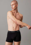 Calvin Klein Icon Cotton Stretch 3 Pack Relaxed Dart Trunks, Black