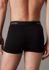 Calvin Klein Icon Cotton Stretch 3 Pack Relaxed Dart Trunks, Black