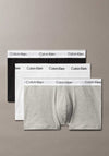 Calvin Klein Icon Cotton Stretch 3 Pack Relaxed Fit Trunks, White Multi