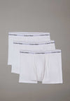 Calvin Klein Icon 3 Pack Cotton Stretch Relaxed Fit Trunks, White