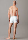 Calvin Klein Icon 3 Pack Cotton Stretch Relaxed Fit Trunks, White