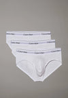 Calvin Klein Icon Cotton Stretch 3 Pack Hip Briefs, White