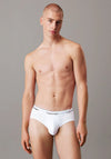 Calvin Klein Icon Cotton Stretch 3 Pack Hip Briefs, White