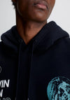 Calvin Klein Jeans Graphic Print Hoodie, CK Black