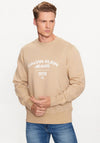 Calvin Klein Jeans Varsity Curve Sweatshirt, Travertine