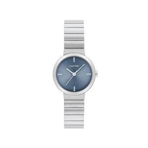 Cavlin Klein Ladies Precise Watch, Silver & Blue