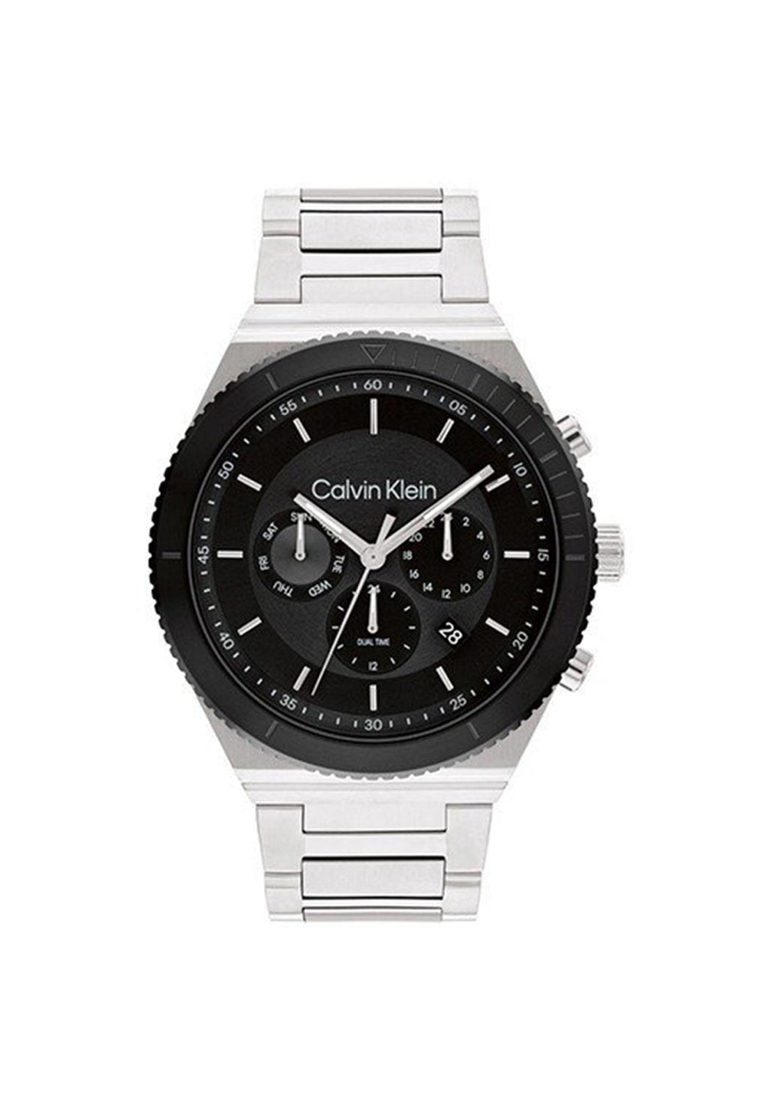 Calvin Klein Mens 25200301 Fearless Watch, Silver - McElhinneys