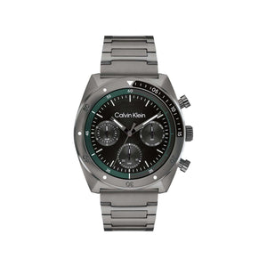 Cakvin Klein Men’s Flex Watch, Gunmetal Silver