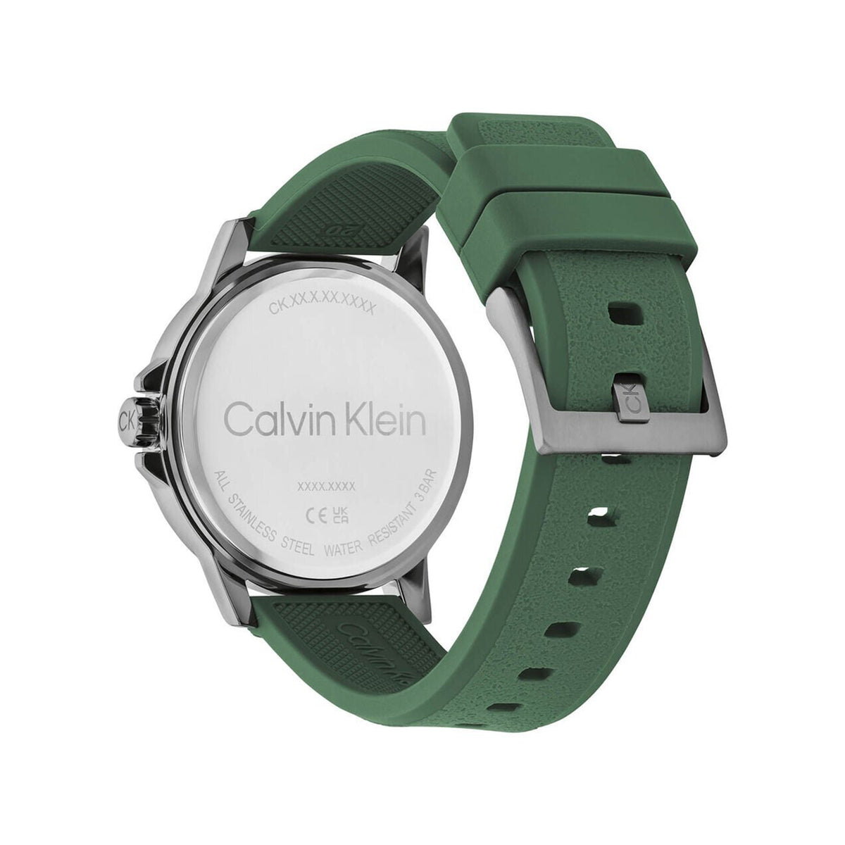 Calvin Klein Men’s Reset Watch, Gunmetal Grey & Green