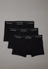 Calvin Klein Modern Cotton Stretch 3 Pack Trunks, Black