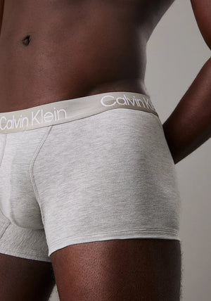 Calvin Klein Modern Structure 3 Pack Short Trunks, Black Multi