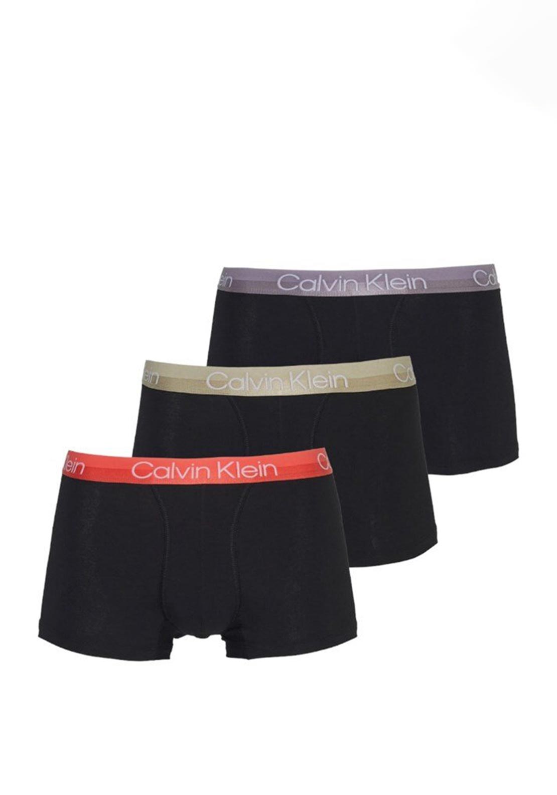 Calvin Klein Modern Structure 3 Pack Trunks, Black Multi