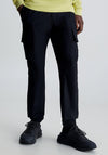 Calvin Klein Jeans Nylon Cargo Joggers, Black