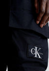 Calvin Klein Jeans Nylon Cargo Joggers, Black