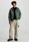 Calvin Klein Jeans Padded Hooded Jacket, Thyme