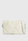 Calvin klein Quilted Diamond Shoulder Bag, Ecru
