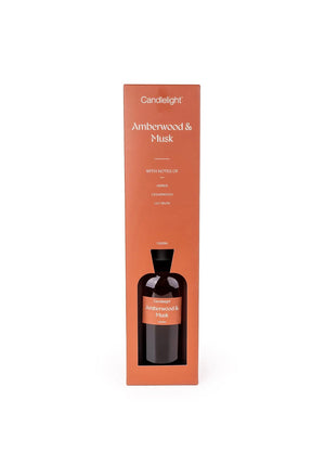 Candlelight Amberwood & Musk Reed Diffuser, 1ltr