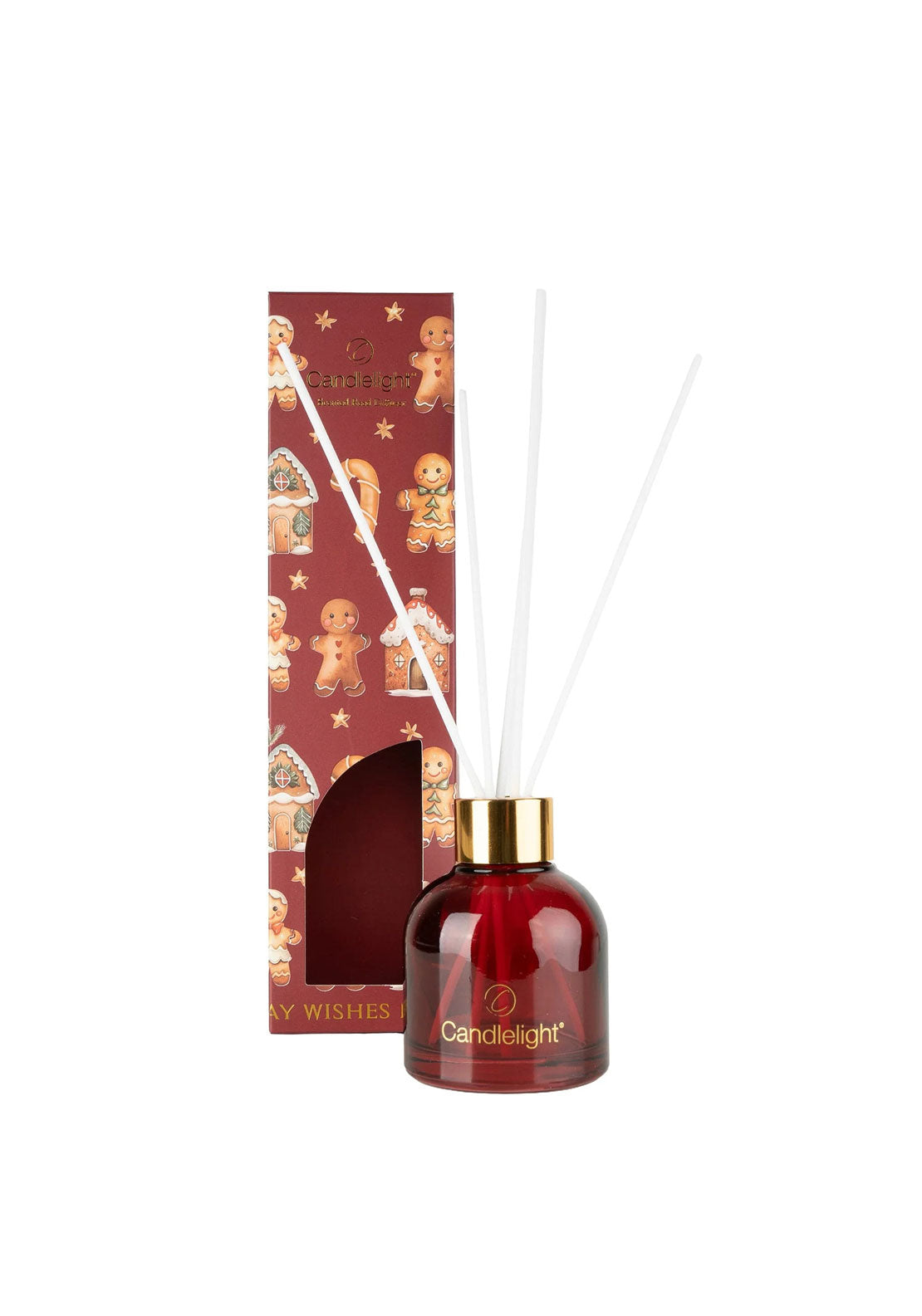 Candlelight Gingerbread Kisses Scented Reed Diffuser, 100ml