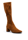 Caprice Knee High Heeled Boots, Brown
