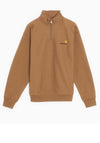 Carhartt WIP American Script Half Zip Sweatshirt, Hamilton Brown