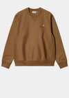 Carhartt WIP American Script Sweatshirt, Hamilton Brown
