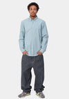 Carhartt WIP Bolton Oxford Shirt, Frosted Blue