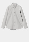 Carhartt WIP Bolton Oxford Shirt, Sonic Silver