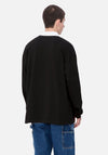 Carhartt WIP Brown Ducks Rugby Polo Shirt, Black