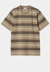 Carhartt WIP Haynes Stripe T-Shirt, Leather