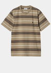 Carhartt WIP Haynes Stripe T-Shirt, Leather