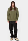 Carhartt WIP Logo Sweatshirt, Dundee & Glassy Pink