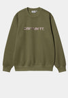 Carhartt WIP Logo Sweatshirt, Dundee & Glassy Pink