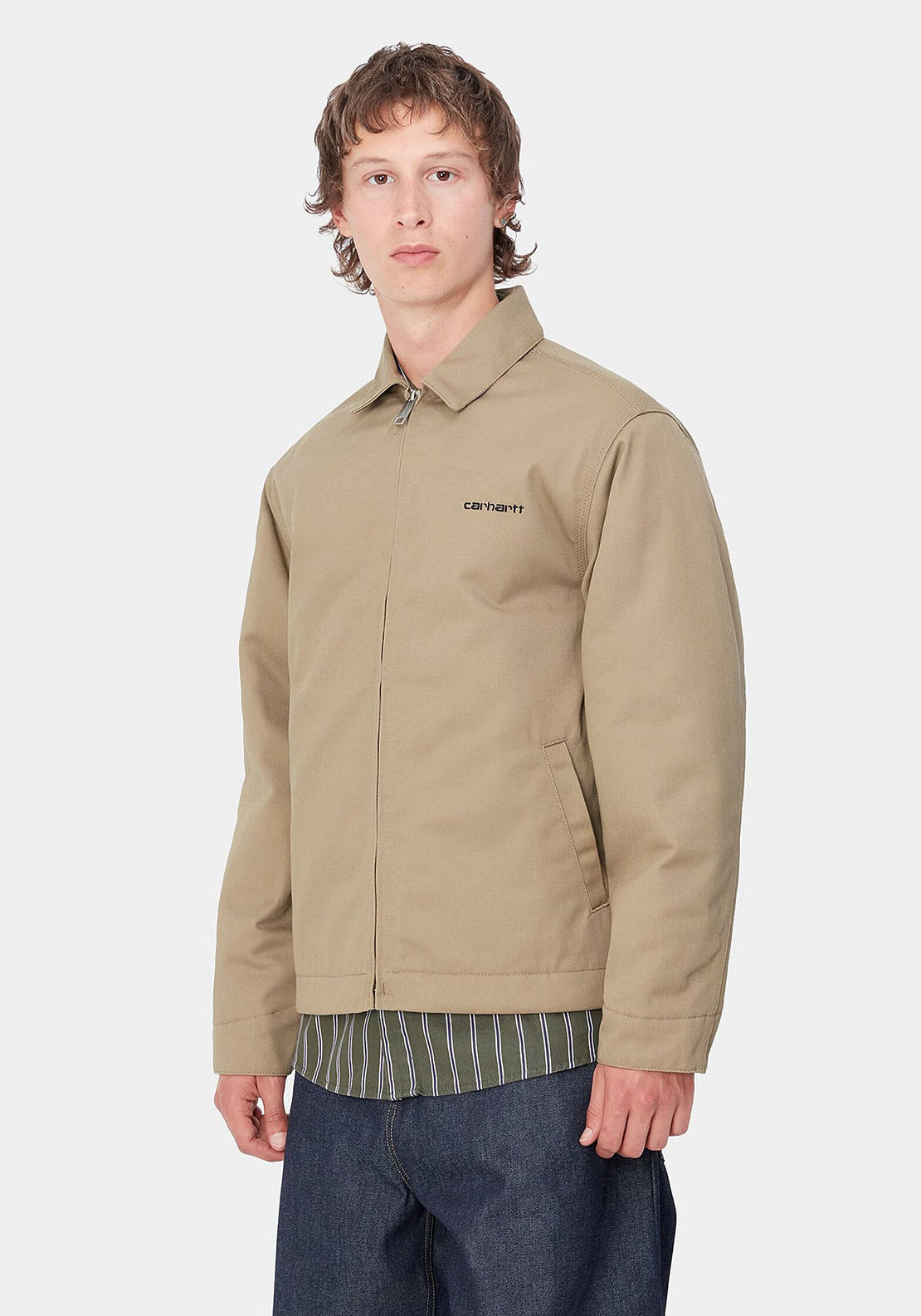 Carhartt WIP Module Script Jacket, Beige - McElhinneys