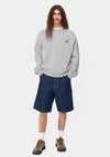 Carhartt WIP Nelson Crew Neck Sweatshirt, Sonic Silver