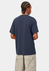 Carhartt Script Embroidery Crew Neck T-Shirt, Blue
