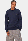 Carhartt Script Embroidery Crew Neck Sweatshirt, Blue