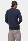 Carhartt Script Embroidery Crew Neck Sweatshirt, Blue