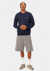 Carhartt Script Embroidery Crew Neck Sweatshirt, Blue