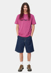 Carhartt WIP Script T-Shirt, Magenta & Black